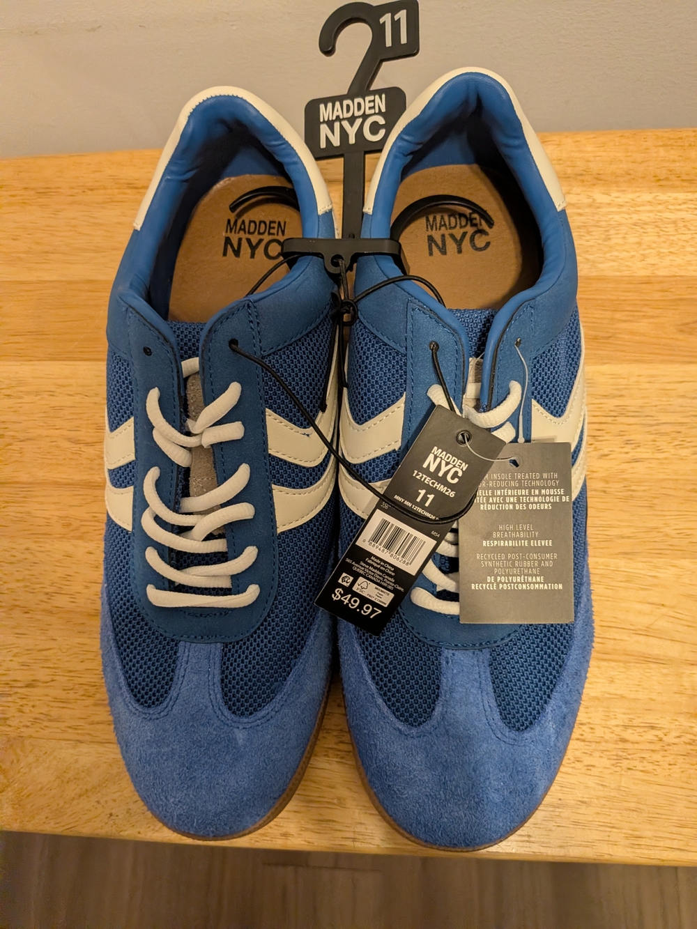 Madden NYC Men’s Blue Retro Runner Sneakers